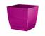 Blumentopf COUBI SQUARE P eckig mit einer Schale fuchsia 10cm