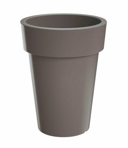 Blumentopf groß LOFLY SLIM grauer Stein 24,5cm