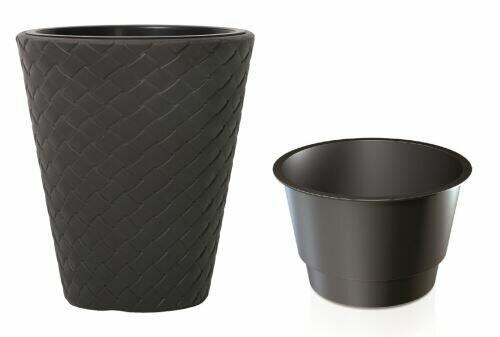 Blumentopf MATUBA + anthrazit Einlage 30cm