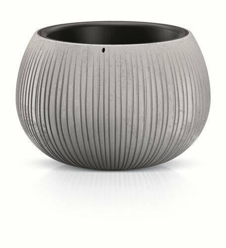 Blumentopf mit Einsatz BETON BOWL grau 14,4 cm