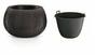 Blumentopf mit Einsatz BETON BOWL schwarz 14,4 cm