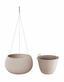 Blumentopf mit Einsatz und Stahl. Kabel SPLOFY BOWL WS mokka 23,9 cm