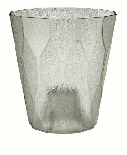 Blumentopf ROCKA P transparent eisgrau 17,0 cm