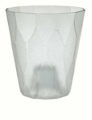 Blumentopf ROCKA P transparent weiß 13,0 cm
