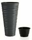 Blumentopf SAND SLIM + Einsatz anthrazit 39,0 cm