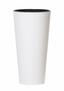 Blumentopf TUBUS SLIM + Einlage weiß matt 40cm