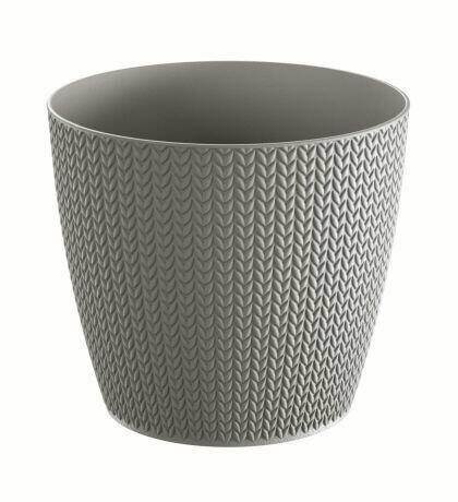 Blumentopf WHEATY grauer Stein 18,9cm