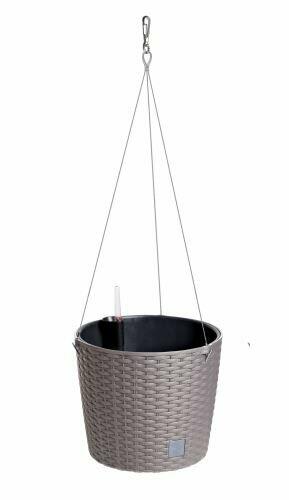 Hängeblumentopf RATO ROUND W + Mokkaeinlage 25,6 cm