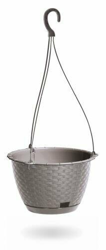 Hängender Blumentopf RATOLLA ROUND W mocca 24,3 cm