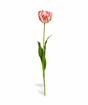 Kunstblume Tulpe rot-weiß 70 cm