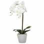 Künstliche Orchidee weiß 65 cm