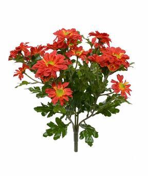 Künstliche Pflanze Chrysantheme orange 35 cm