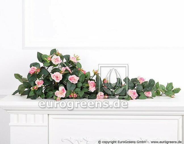 Künstliche Ranke Rose rosa 70 cm