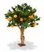 Künstlicher Bonsai Zitrone orange 65 cm