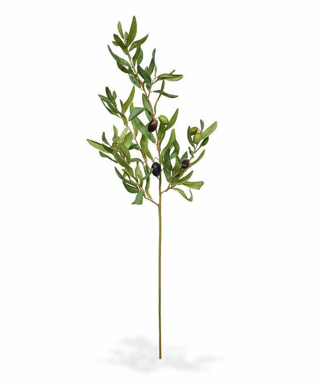 Künstlicher Zweig Olivenbaum mit Oliven 85 cm