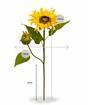 Künstlicher Zweig Sonnenblume 55 cm