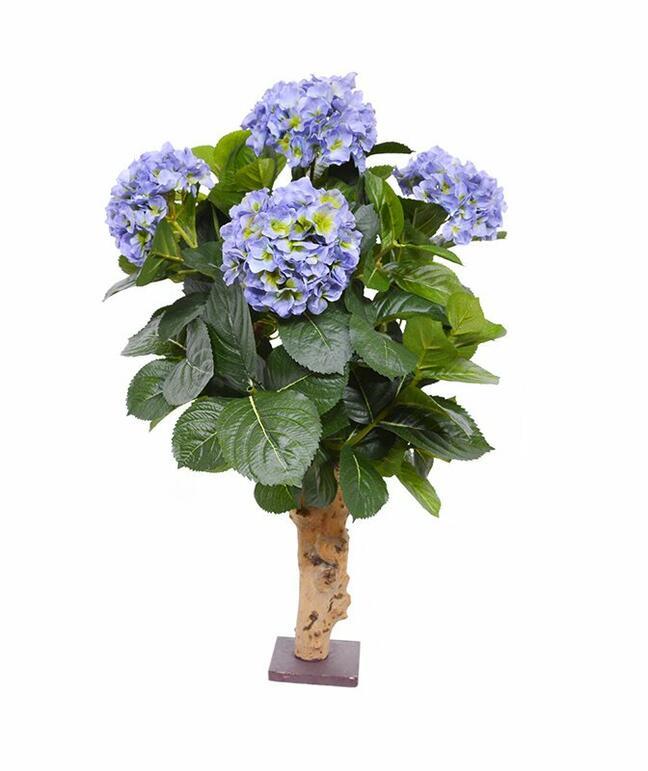 Kunstpflanze Hortensie blau 65 cm