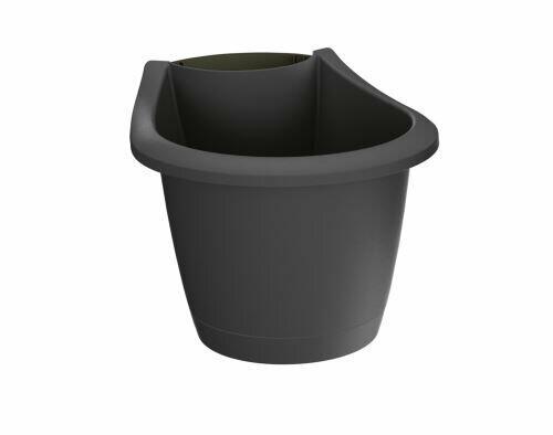 RESPANA BELT Dachrinne Blumentopf anthrazit 21,7 cm