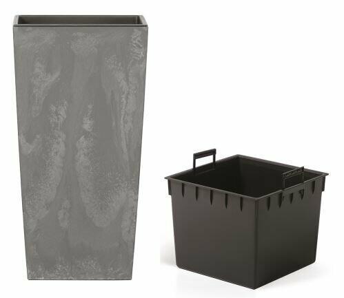 URBI SQUARE EFFECT Blumentopf + Marengo Einlage 19,5 cm