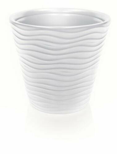 WAVE Blumentopf ohne Einsatz weiß 39,2 cm